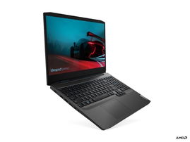 Lenovo IdeaPad Gaming 3 15ARH05 82EY - Diseño de bisagra en 180 grados - AMD Ryzen 5 - 4600H / hasta 4 GHz - Win 10 Home 64 bit - GF GTX 1650  - 8 GB RAM - 256 GB SSD NVMe - 15.6