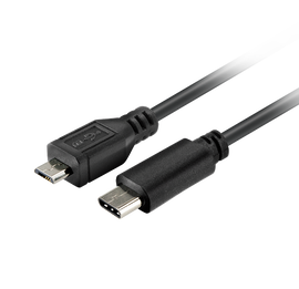 Xtech XTC-520 - Cable USB - USB-C (M) reversible a Micro-USB tipo B (M) - USB 2.0 - 1.8 m - negro