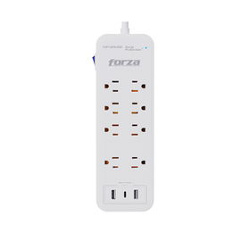 Forza - Surge protector - AC 110/220 V - 8 Tomas de Corriente - USB A+C
