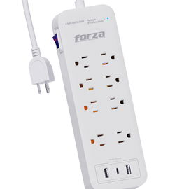 Forza - Surge protector - AC 110/220 V - 8 Tomas de Corriente - USB A+C Forza - Surge protector - AC 110/220 V - 8 Tomas de Corriente - USB A+C