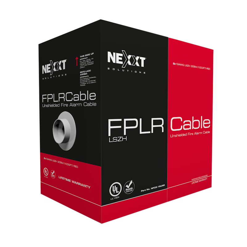 Nexxt Solutions Infrastructure - Fire Cable - FPLR - LSZH - 305 m - UL ROJO LSZH Nexxt Solutions Infrastructure - Fire Cable - FPLR - LSZH - 305 m - UL ROJO LSZH