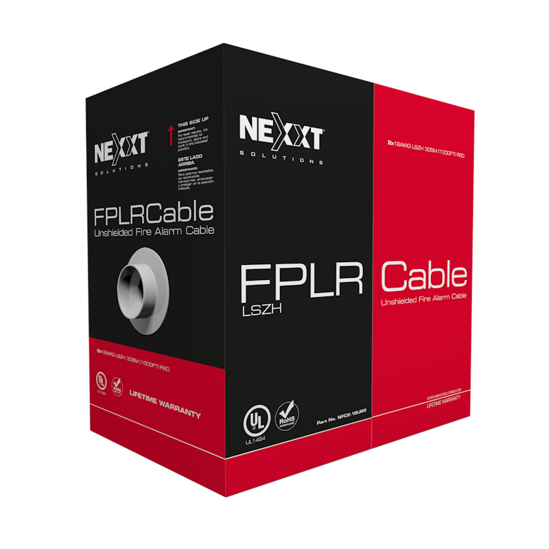 Nexxt Solutions Infrastructure - Fire Cable - FPLR - LSZH - 305 m - Cert UL LSZH Cable Nexxt Solutions Infrastructure - Fire Cable - FPLR - LSZH - 305 m - Cert UL LSZH Cable