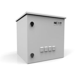 Nexxt Solutions Infrastructure - Outdoor Pole Mount Cabinet - SPCC steel - Light gray powder coat - Incluye acc montaj barra tierr