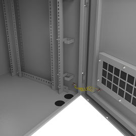 Nexxt Solutions Infrastructure - Outdoor Pole Mount Cabinet - SPCC steel - Light gray powder coat - Incluye acc montaj barra tierr