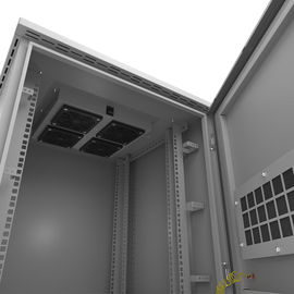 Nexxt Solutions Infrastructure - Outdoor Pole Mount Cabinet - SPCC steel - Light gray powder coat - Incluye acc montaj barra tierr