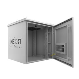 Nexxt Solutions Infrastructure - Outdoor Pole Mount Cabinet - SPCC steel - Light gray powder coat - Incluye acc montaj barra tierr
