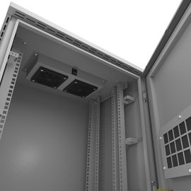 Nexxt Solutions Infrastructure - Outdoor Pole Mount Cabinet - SPCC steel - Light gray powder coat - Incluye acc mont barra tierra