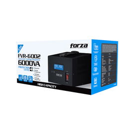 Forza - Automatic voltage regulator - External - AC 220 V - 3 Tomas de Corriente - 6000 VA