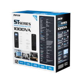 Forza - UPS - Line interactive - 600 Watt - 1000 VA - AC 110/120 V - 10-NEMA USB 1A/1C