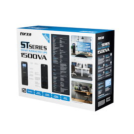 Forza - UPS - Line interactive - 900 Watt - 1500 VA - AC 110/120 V - 10-NEMA USB 1A/1C Forza - UPS - Line interactive - 900 Watt - 1500 VA - AC 110/120 V - 10-NEMA USB 1A/1C