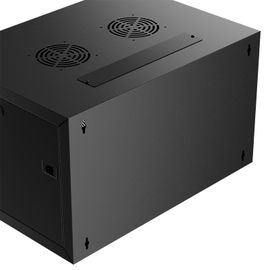 Nexxt Solutions Infrastructure - Wall mount enclosure - SPCC steel / Tempered glass - Black / RAL 9005 - 6U 600X600 Nexxt Solutions Infrastructure - Wall mount enclosure - SPCC steel / Tempered glass - Black / RAL 9005 - 6U 600X600