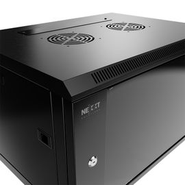 Nexxt Solutions Infrastructure - Wall mount enclosure - SPCC steel / Tempered glass - Black / RAL 9005 - 4U 600X450 Nexxt Solutions Infrastructure - Wall mount enclosure - SPCC steel / Tempered glass - Black / RAL 9005 - 4U 600X450