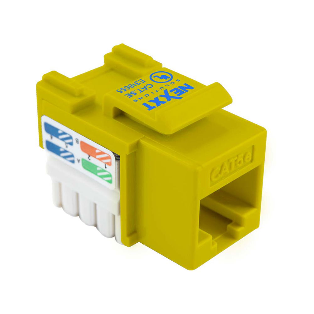 Nexxt - Modular insert - RJ-45 - yellow - 1 port