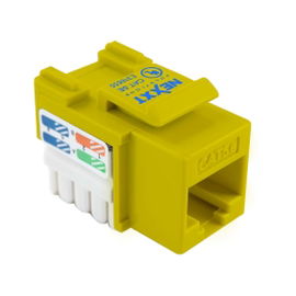 Nexxt - Modular insert - RJ-45 - yellow - 1 port