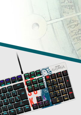 Primus Gaming - Keyboard - Wired - Spanish - USB - Ergonomic Design - Ahsoka  PKS-S092AT-S