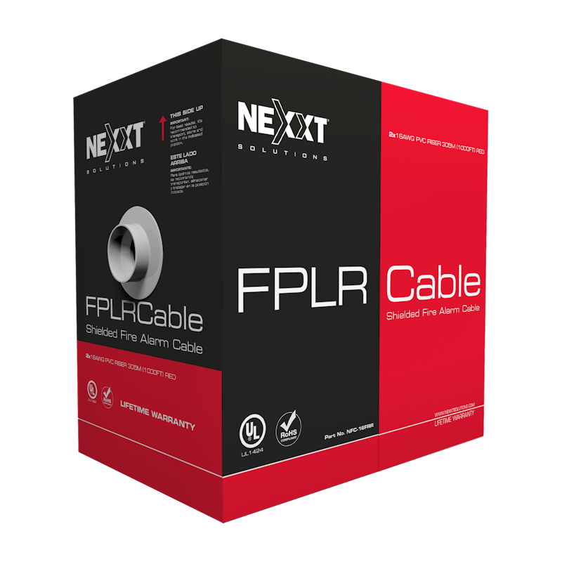 Nexxt Solutions Infrastructure Nexxt Solutions - FPLR FTP - Alarm cable - 305 m - 1P 16AWG PVC CMR RD Nexxt Solutions Infrastructure Nexxt Solutions - FPLR FTP - Alarm cable - 305 m - 1P 16AWG PVC CMR RD
