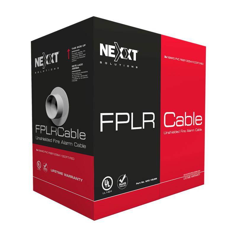 Nexxt Solutions Infrastructure Nexxt Solutions - FPLR UTP - Alarm cable - 305 m - 18AWG PVC CMR 305m RD