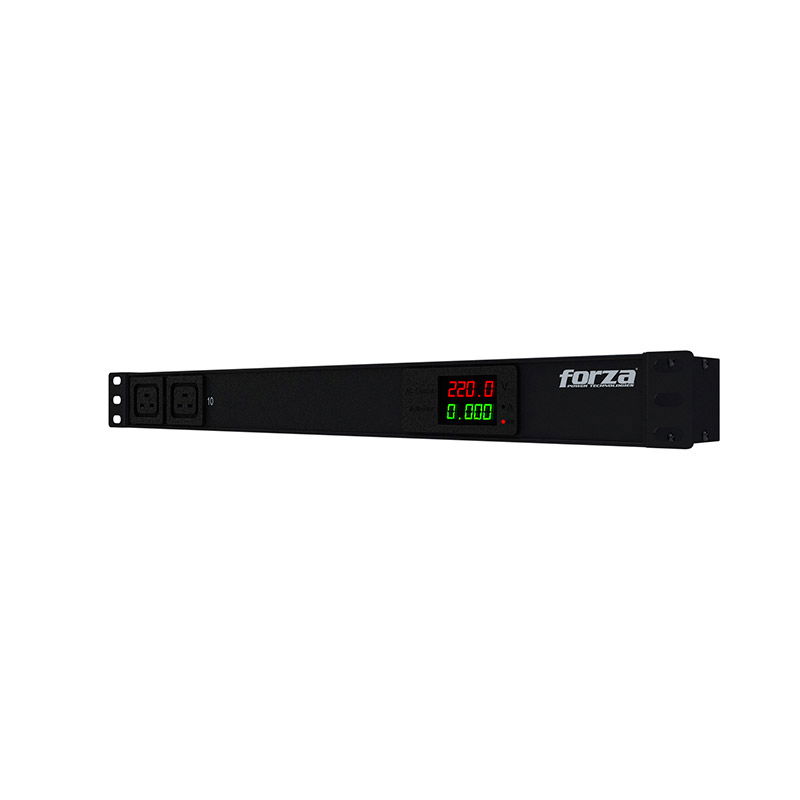 Forza - Power distribution unit - Rack-mountable - AC 200/240 V - 10 Tomas de Corriente - 8-C13 2-C19 1U SPD Metered Forza - Power distribution unit - Rack-mountable - AC 200/240 V - 10 Tomas de Corriente - 8-C13 2-C19 1U SPD Metered