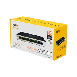 Nexxt Solutions Infrastructure - Switch - Gigabit Ethernet - 9 - 1 Gigabit Ethernet - 9 POE+ 120W