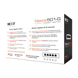 Nexxt Infrastructure - Switch - Gigabit Ethernet - 5 - 1 Gigabit Ethernet - Essential Naxos 501-G 110/220V