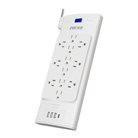 Forza - Surge protector - AC 110/220 V - 12 Tomas de Corriente - 3-USBA/1C 2700J WH Forza - Surge protector - AC 110/220 V - 12 Tomas de Corriente - 3-USBA/1C 2700J WH