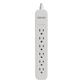 Forza - Surge protector - AC 110/220 V - 6 Tomas de Corriente - NEMA 1.5FT 500J WH
