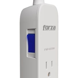 Forza - Surge protector - AC 110/220 V - 6 Tomas de Corriente - 500J 2Pack GR/BK
