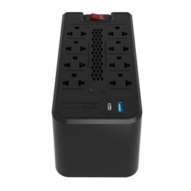 Forza - Automatic voltage regulator - AC 220 V - 8 Tomas de Corriente - 1200 VA - 600W U-NEMA 2-USB