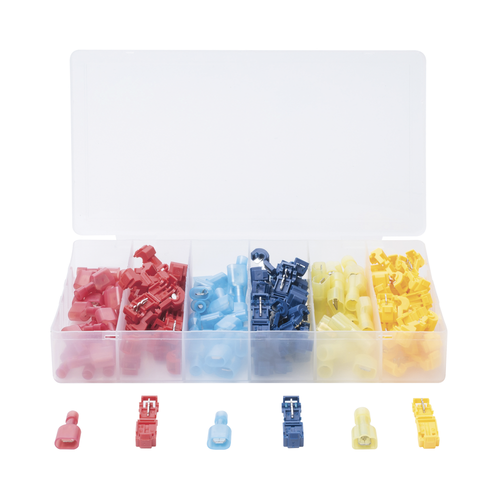 KIT DE 60 CONECTORES PARA CABLEADO ELÉCTRICO T-TAP