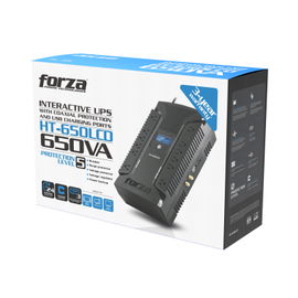 Forza HT Series HT-650LCD - UPS - Line interactive - 360 Watt - 650 VA - AC 110/120 V - 12-NEMA 2USB 50/60Hz Forza HT Series HT-650LCD - UPS - Line interactive - 360 Watt - 650 VA - AC 110/120 V - 12-NEMA 2USB 50/60Hz
