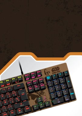 Primus Gaming - Keyboard - Wired - Spanish - USB - Ergonomic Design - Mandal PKS-S092ML-S