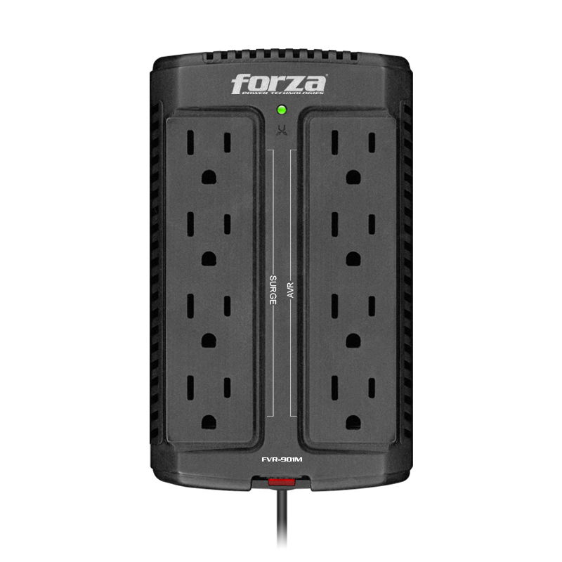 Forza FVR Series FVR-901M - Regulador automático de voltaje - CA 120 V - 450 vatios - 900 VA - conectores de salida: 8 - México