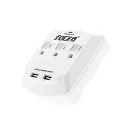 Forza Power Technologies - Power adapter - AC / USB - Plug-in module - AC 110/120 V - 3 Tomas de Corriente - Child Protect w/USB Forza Power Technologies - Power adapter - AC / USB - Plug-in module - AC 110/120 V - 3 Tomas de Corriente - Child Protect w/USB