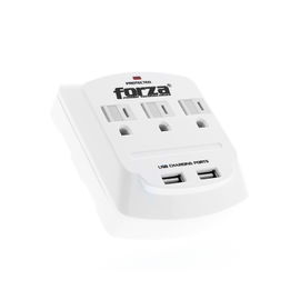 Forza Power Technologies - Power adapter - AC / USB - Plug-in module - AC 110/120 V - 3 Tomas de Corriente - Child Protect w/USB Forza Power Technologies - Power adapter - AC / USB - Plug-in module - AC 110/120 V - 3 Tomas de Corriente - Child Protect w/USB