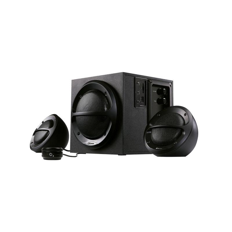 Klip Xtreme KES-350 AcoustixFusion I - Sistema de altavoces - para PC - canal 2.1 - 38 vatios (Total) - negro Klip Xtreme KES-350 AcoustixFusion I - Sistema de altavoces - para PC - canal 2.1 - 38 vatios (Total) - negro