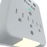 Forza FWT-331USBC - Protector contra sobretensiones (montaje en pared) - CA 125 V - 1875 vatios - conectores de salida: 3 - blanco