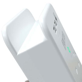 Forza FWT-631USBC - Protector contra sobretensiones (montaje en pared) - CA 125 V - 1875 vatios - conectores de salida: 6 - blanco
