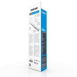 Forza RSO-06TUSB - Protector contra sobretensiones (montaje en pared) - CA 120 V - 1800 vatios - conectores de salida: 6 - blanco Forza RSO-06TUSB - Protector contra sobretensiones (montaje en pared) - CA 120 V - 1800 vatios - conectores de salida: 6 - blanco
