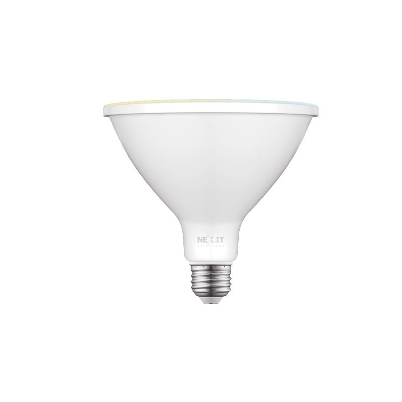 Nexxt Solutions Smart - Bombilla de foco LED - forma: PAR38 - E26 / E27 - 13 W (equivalente 80 W) - luz blanco frío / blanco cálido - 2700-6500 K