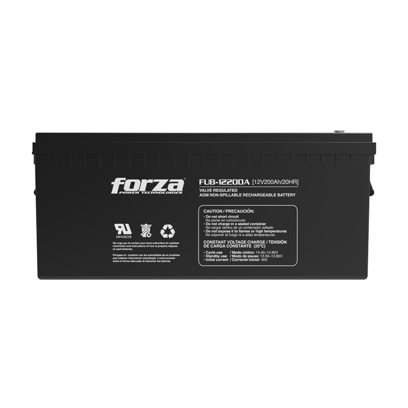 Forza FUB-12200A - Batería de UPS - Ácido de plomo - 200 mAh - negro Forza FUB-12200A - Batería de UPS - Ácido de plomo - 200 mAh - negro