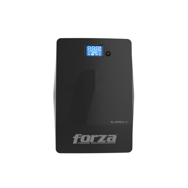 Forza SL Series SL-2002UL-A - UPS - CA 220 V - 1200 vatios - 2000 VA - 9 Ah - USB - conectores de salida: 4 - Argentina - negro