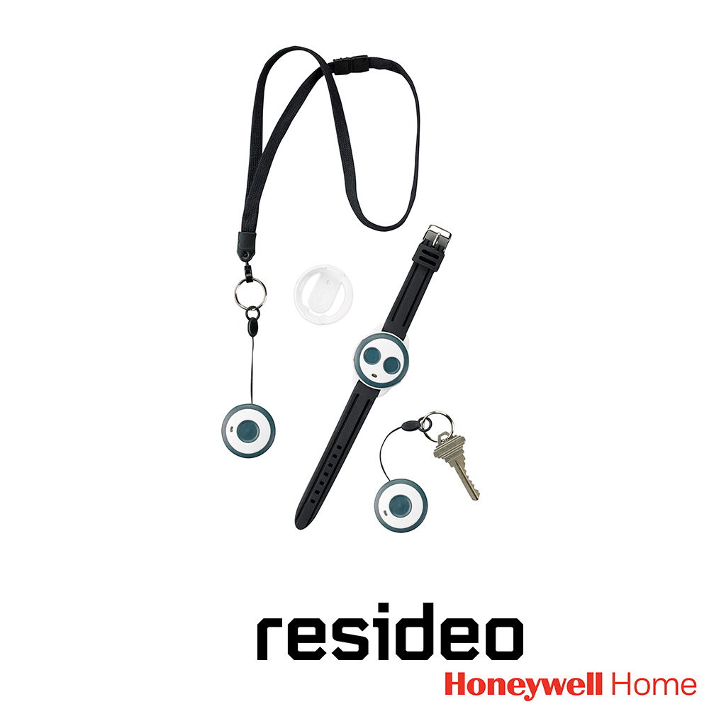 BOTON DE PANICO RESIDEO 5802WXT INALAMBRICO/ DISEÑO ELEGANTE Y COMPACTO/ DE USO PERSONAL/ TIPO PULSERA O PARA USAR EN EL CUELLO/ RESISTENTE AL AGUA/ COMPATIBLE CON EL SISTEMA INALAMBRICO RESIDEO HOME 5800 SERIES / INCLUYE BATERIA