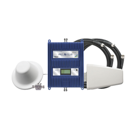 KIT Amplificador de señal celular 4G LTE, 3G y VOZ. Especial para cubrir áreas de hasta 5000 Metros Cuadrados por ser de grado comercial e industrial.  Soporta múltiples operadores, tecnologías y usuarios.