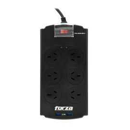 Forza - Surge protector - AC 220 V - 6 Tomas de Corriente - IRAM (Arg) 2 USB