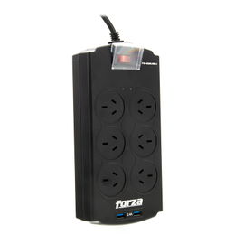Forza - Surge protector - AC 220 V - 6 Tomas de Corriente - IRAM (Arg) 2 USB