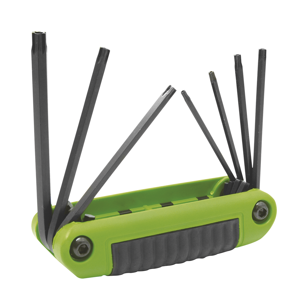 Juego de 7 llaves Torx® tamper tipo navaja