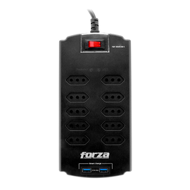Forza - Surge protector - AC 220 V - 10 Tomas de Corriente - Chile 2 USB Ports Forza - Surge protector - AC 220 V - 10 Tomas de Corriente - Chile 2 USB Ports