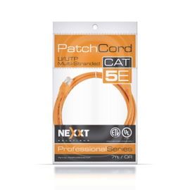 Nexxt Solutions Infrastructure - Patch cable - UTP - 2.1 m - RJ-45 a  - Orange - Cat5e 7ft CM type