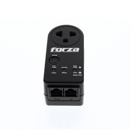Forza FVP Series FVP-1212N - Protector contra sobretensiones - CA 220 V - 1800 vatios - conectores de salida: 1 - negro