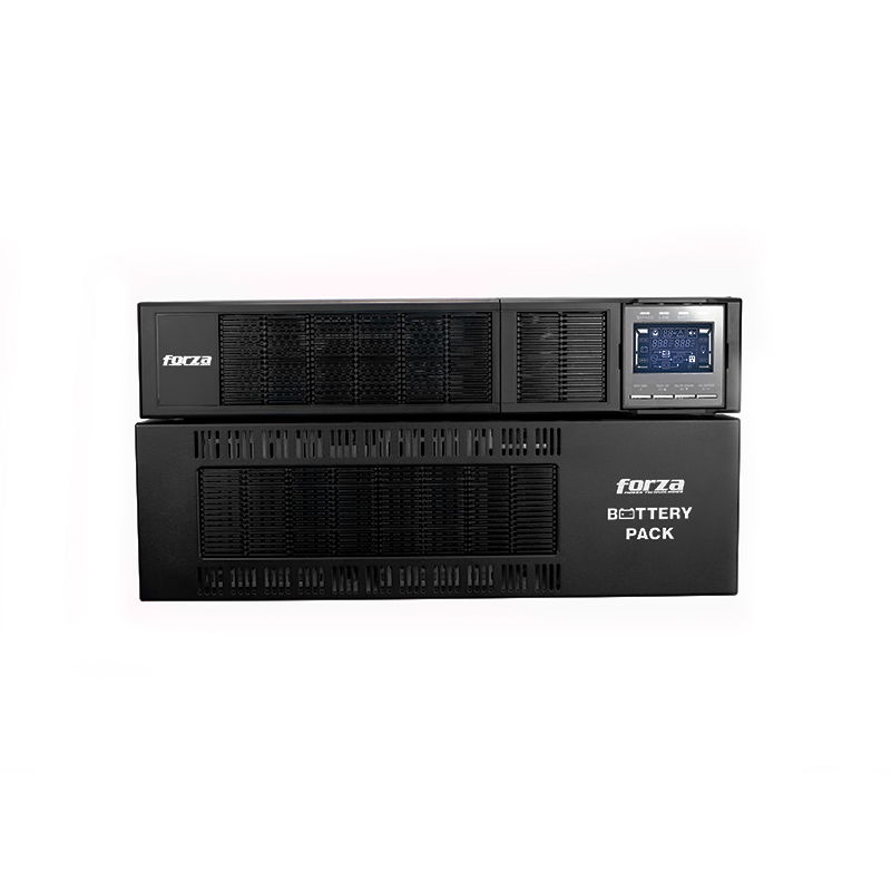 Forza Atlas FDC-210KMR - UPS (montaje en rack / externo) - AC 110-300 V - 10000 vatios - 10000 VA - 9 Ah - RS-232, USB - 2U - negro Forza Atlas FDC-210KMR - UPS (montaje en rack / externo) - AC 110-300 V - 10000 vatios - 10000 VA - 9 Ah - RS-232, USB - 2U - negro
